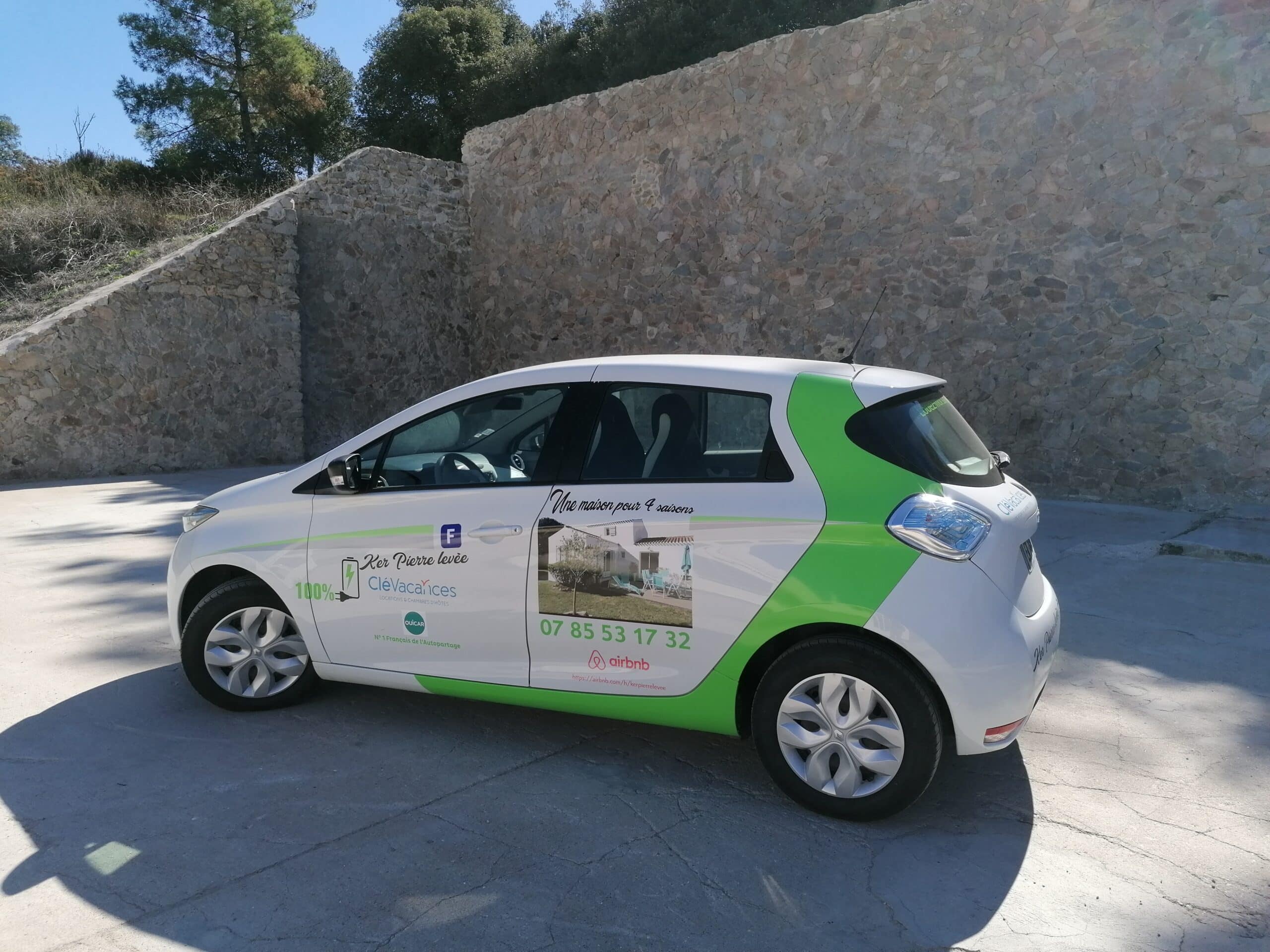 Photo Location voiture électrique Zoé - île d'Yeu