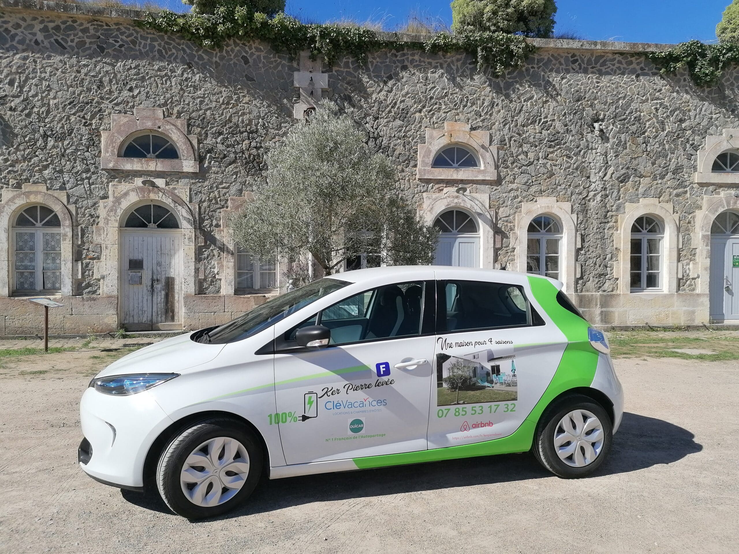 Photo Location voiture électrique Zoé - île d'Yeu